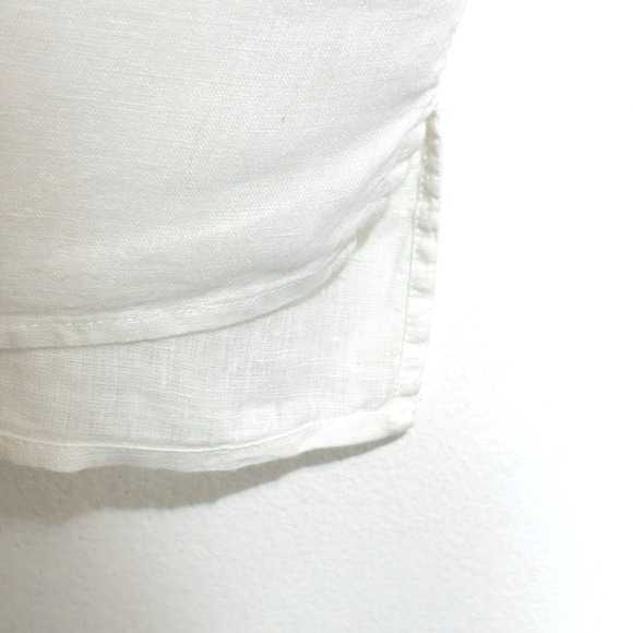 House of Harlow 1960 Sleeveless Linen White Top Sz M - Picture 4 of 8